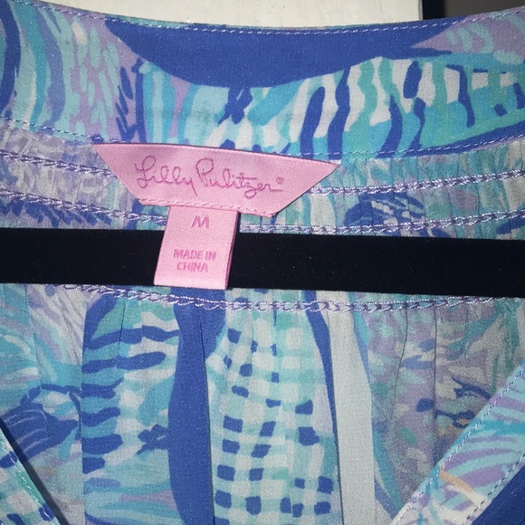 Lilly Pulitzer Elsa Silk Shirt - Picture 2 of 3